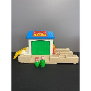 1987 Fisher Price Play Family Little People #2582 Floating Marina w/ 2 People